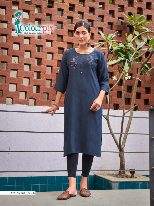 Cotton Candy By Colour Pix Designer Kurtis Catalog